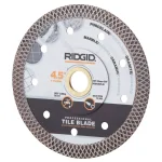 RIDGID 4.5 in. Turbo-Mesh Diamond Continuous Rim Blade for Tile thumbnail 1