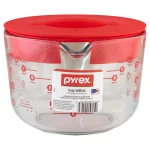 Pyrex 8-Cup Glass Measuring Cup with Red Plastic Lid thumbnail 3