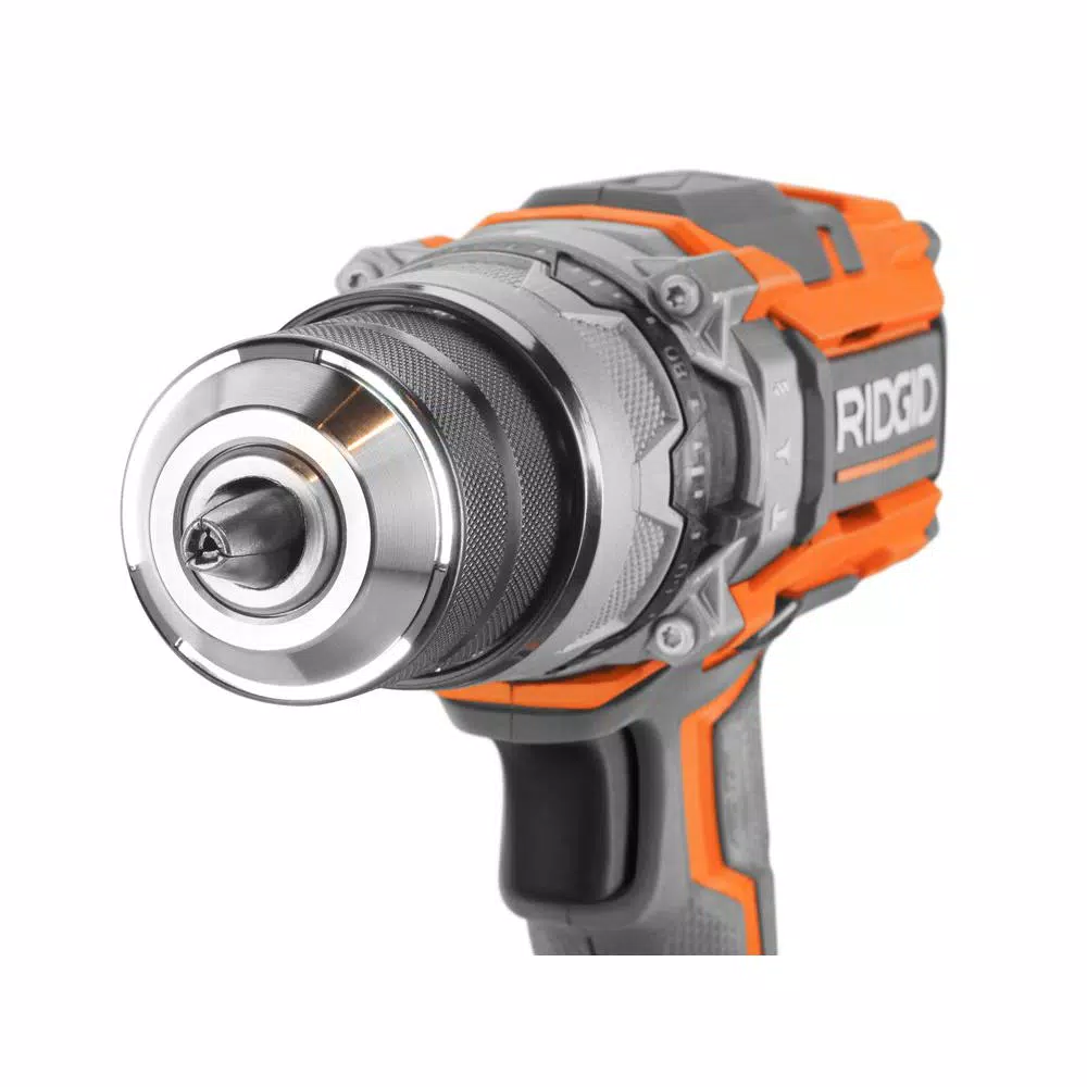 RIDGID 18V Lithium-Ion 1/2 in. Cordless Hammer Drill/Driver Kit with 2.0 Ah Battery and Charger