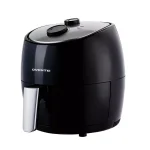 Ovente 3.2 Qt. Black Stainless Steel Electric Air Fryer, 1300W with Non-Stick Removable Basket thumbnail 1