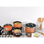 Gotham Steel StackMaster 21-Piece Aluminum Nonstick Cookware and Bakeware Set, Copper thumbnail 2