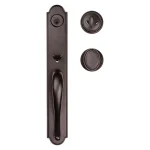 Baldwin Prestige Bighorn Single Cylinder Venetian Bronze Handleset with Carnaby Knob and SmartKey Security thumbnail 8
