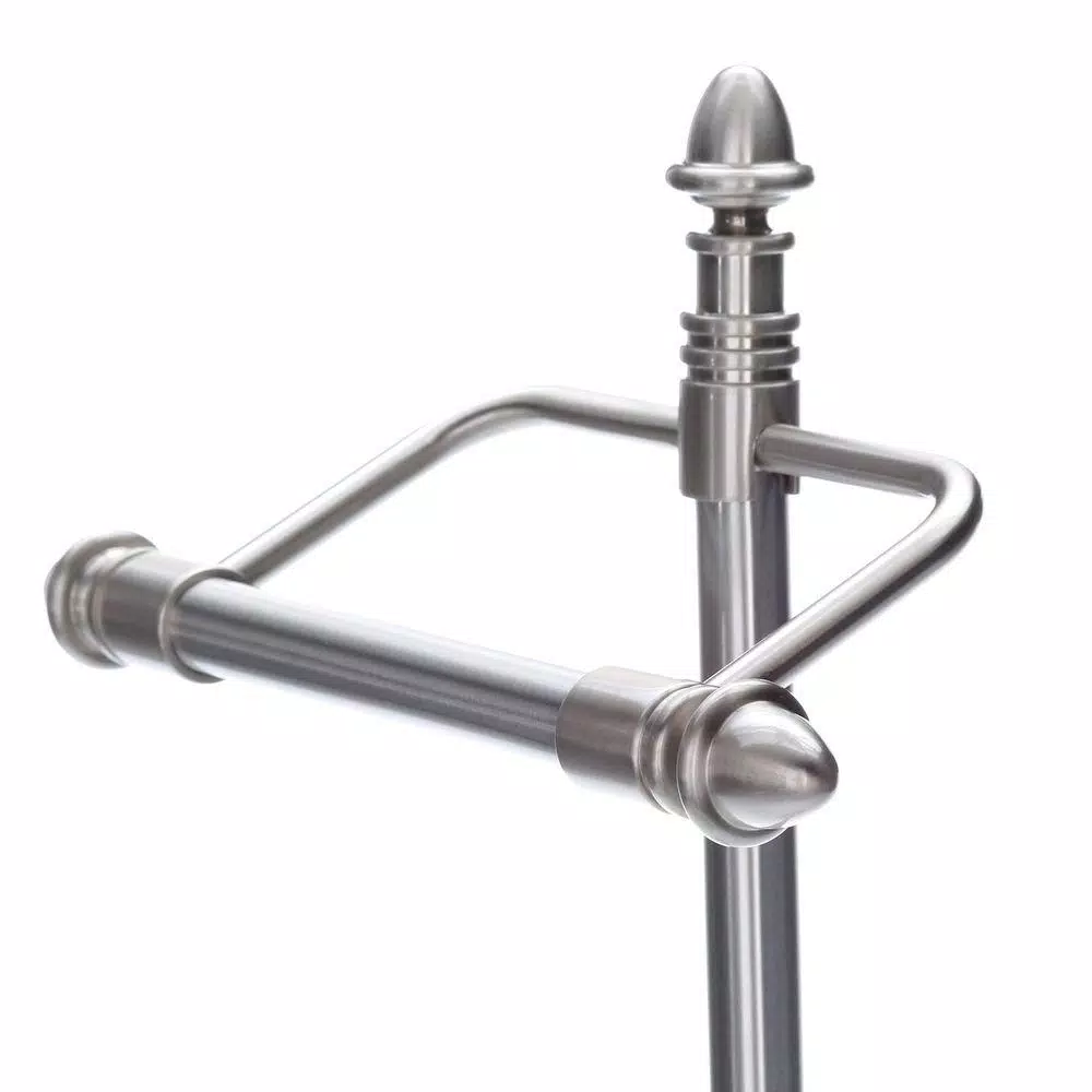 Moen Stockton Freestanding Pivoting Toilet Paper Holder, Brushed Nickel