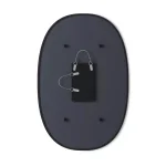 Umbra Hub Oval Modern Black Mirror with Rubber Rim, 36 in. x 24 in. thumbnail 5