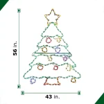 Fraser Hill Farm 4.5 ft. Multi-Color LED Christmas Tree Novelty Light thumbnail 4