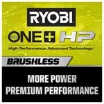 RYOBI 18V ONE+ HP Brushless Cordless Jig Saw, Tool Only thumbnail 2