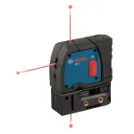 Bosch Factory Reconditioned 100 ft. Self-Leveling 3-Point Red Laser Level with Mounting Strap and Belt Pouch thumbnail 1