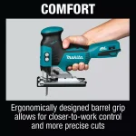 Makita 18V LXT Brushless Cordless Barrel Grip Jig Saw with Bonus 5.0 Ah Battery thumbnail 10