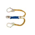 Werner DeCoil Stretch Twin Leg Lanyard with DCELL Shock Pack and Rebar Hooks, 6 ft. thumbnail 5