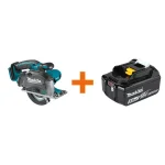 Makita 18V LXT Cordless 5-3/8 in. Metal Cutting Saw with 5.0Ah Battery Bundle thumbnail 1