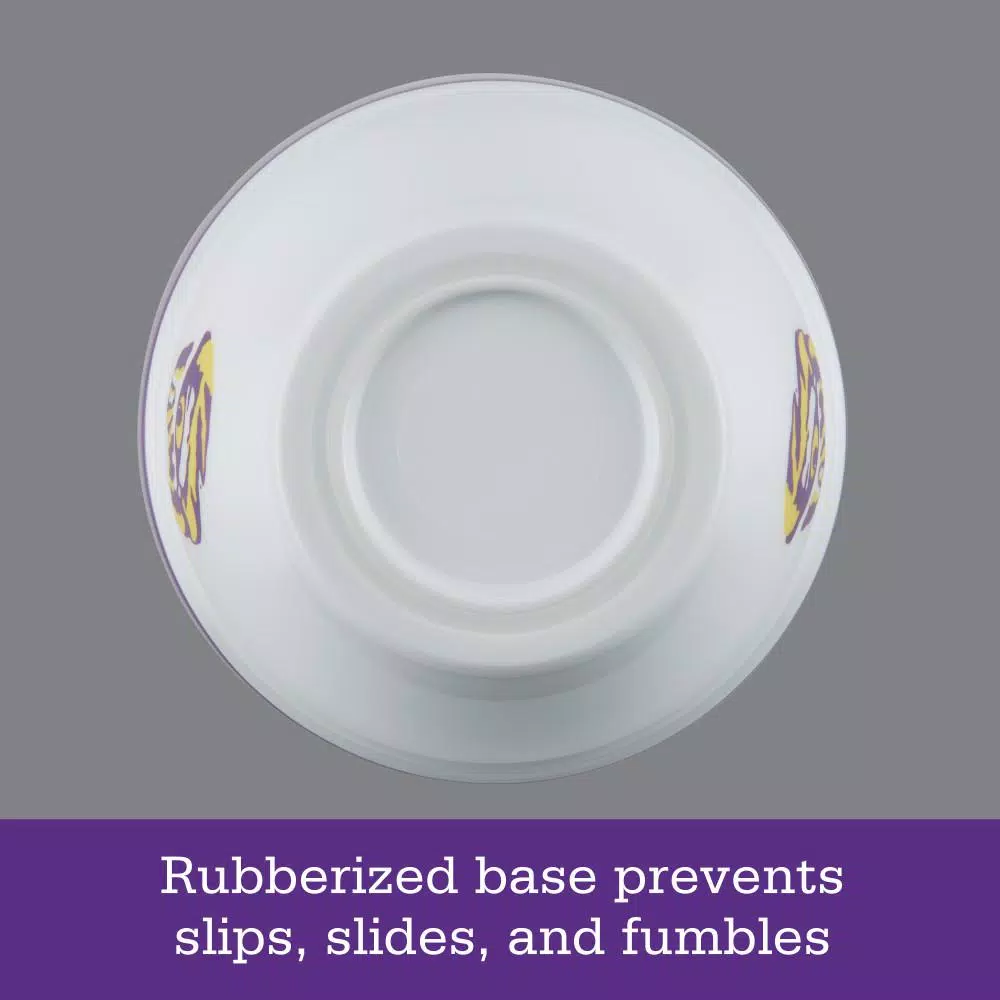 College Kitchen Collection LSU Tigers 4-Piece Party Bowl Set, Purple, 8 oz