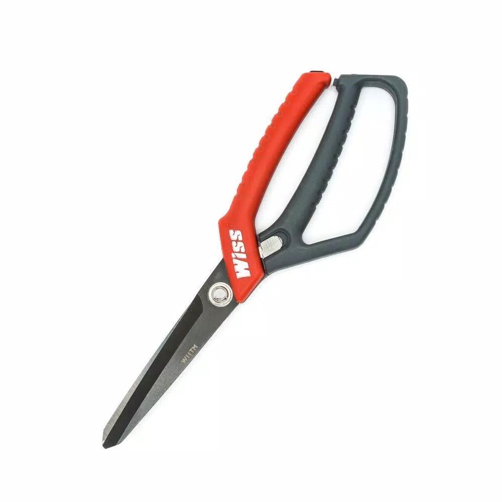 Wiss CRESCENT WISS Single Ring Heavy-Duty Utility Shears with Titanium Coated Serrated Blades