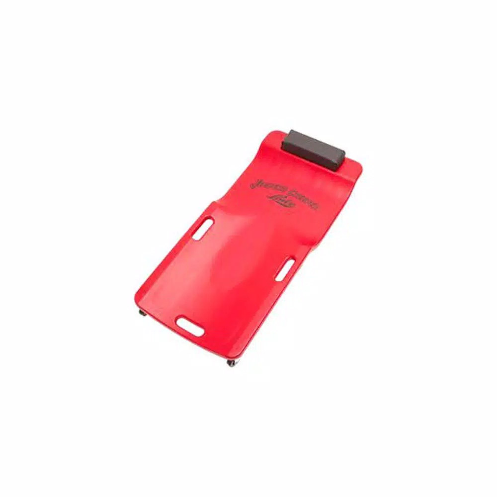 Lisle LIS92102 Low Profile Red Plastic Creeper with 6 Casters