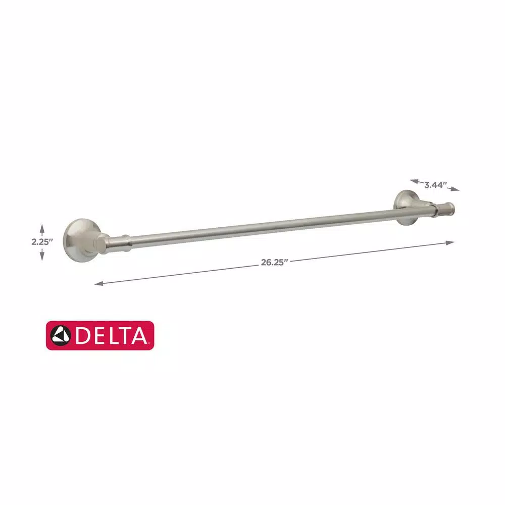 Delta Chamberlain 24 in. Towel Bar in SpotShield Brushed Nickel