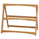 Unbranded CreativeWare TableStyles 2-Tiered Bamboo and Stoneware Folding Ladder Serving Set thumbnail 3