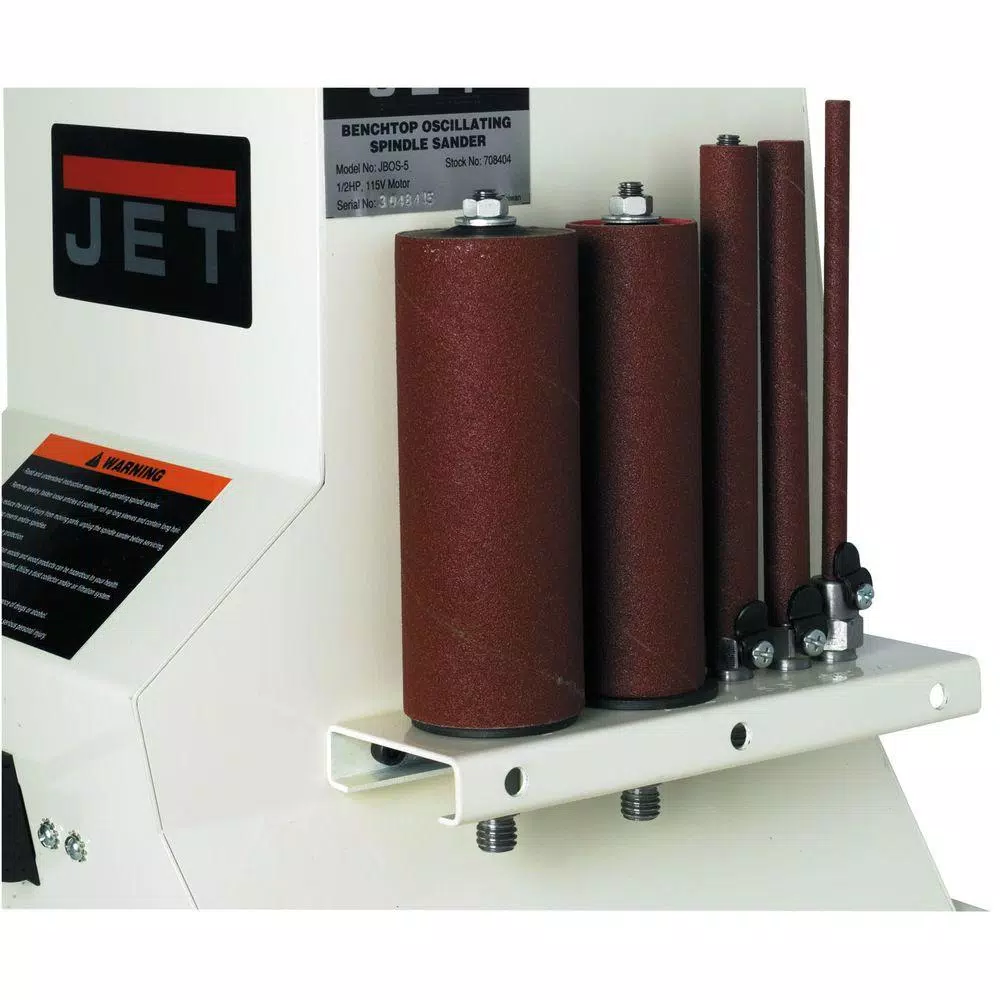 JET JBOS-5 1/2 HP 5.5 in. Benchtop Oscillating Spindle Sander with Spindle Assortment