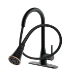 FLOW Series Classic Single-Handle Pull Down Kitchen Faucet, Oil Rubbed Bronze (3-Pack) thumbnail 6
