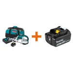 Makita 18V LXT Cordless Portable Band Saw Kit with 3x 5.0Ah Batteries and Charger thumbnail 1