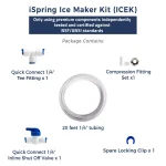 iSpring Ice Maker Kit for Reverse Osmosis Systems with 20ft Tubing and Brass Fitting thumbnail 5