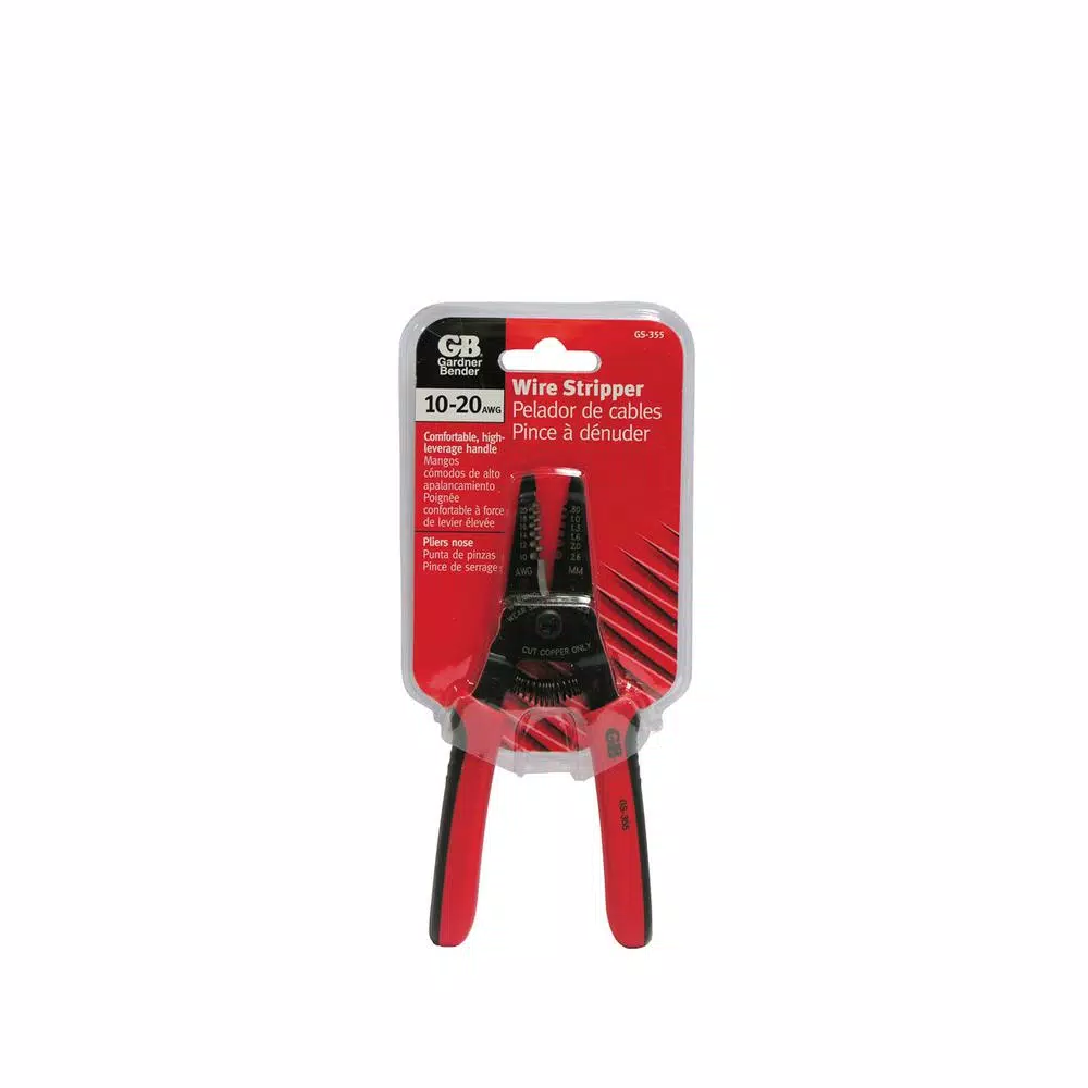 Gardner Bender GS-355 Wire Stripper and Cutter, 10-20 AWG