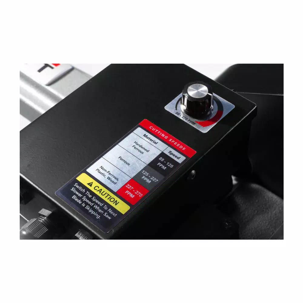 Jet HVBS-712V 7 in. x 12 in. Variable Speed Horizontal/Vertical Metalworking Bandsaw, 1 HP, 115V