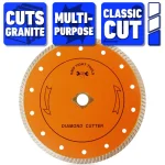 GRIP TIGHT TOOLS 7 in. Classic Turbo Cut Diamond Blade for Granite, Marble, Concrete, and Masonry thumbnail 2