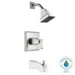 Glacier Bay Exhibit Single-Handle Tub and Shower Faucet, Brushed Nickel thumbnail 5