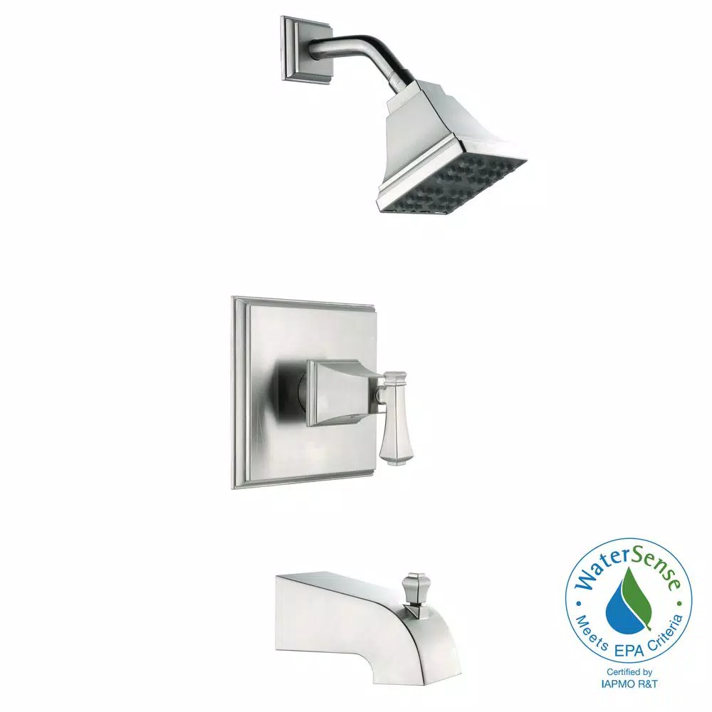 Glacier Bay Exhibit Single-Handle Tub and Shower Faucet, Brushed Nickel