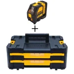 DEWALT 12V MAX Green Self-Leveling Cross-Line Laser Level with TSTAK Storage Organizer thumbnail 1