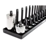 Husky 6-Piece SAE and Metric Socket Rack Set for 1/4 in., 3/8 in., and 1/2 in. Drives thumbnail 7