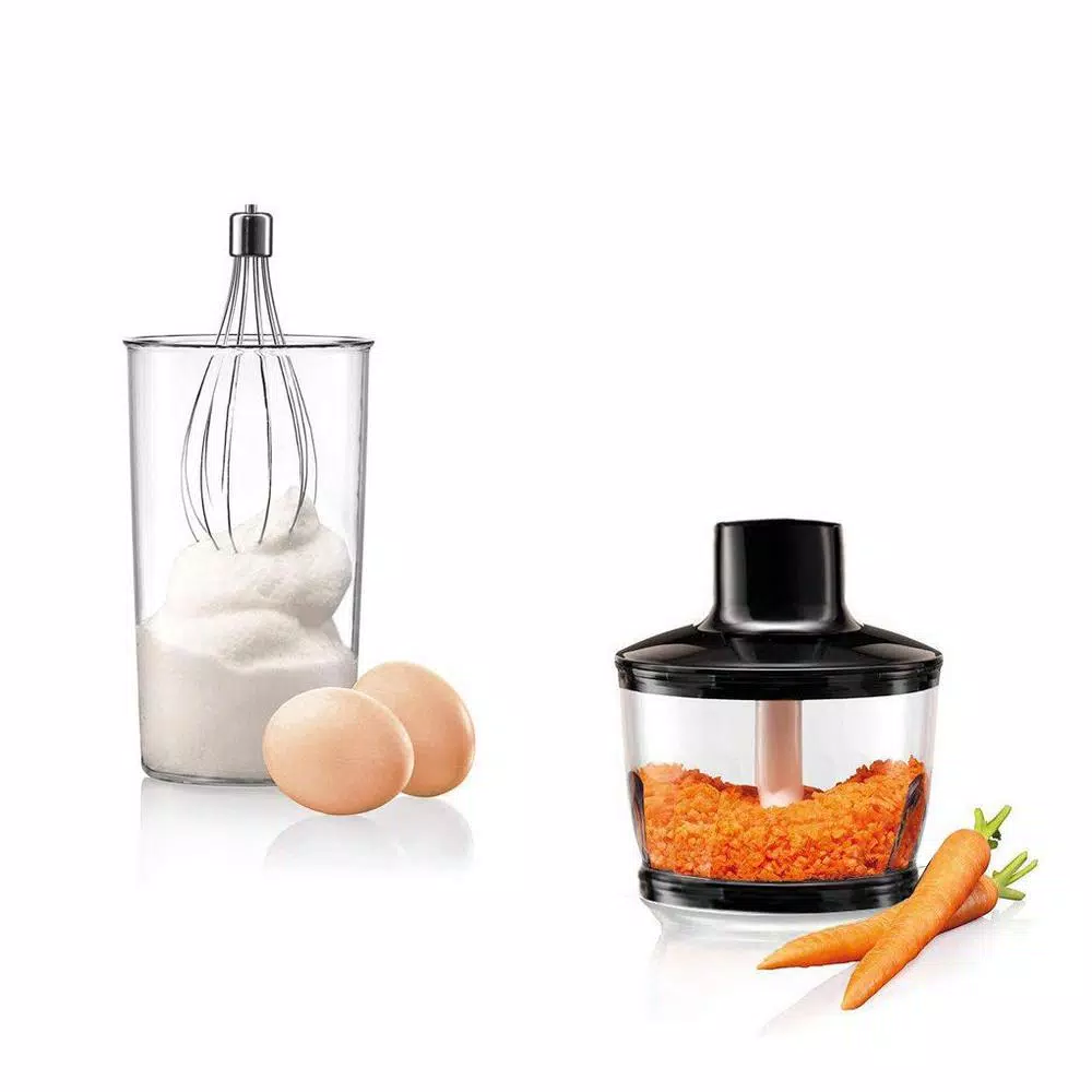 Boyel Living 500W 8-Speed Black Stainless Steel 5-in-1 Immersion Hand Blender Set