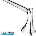 MOEN Darcy 24 in. Chrome Towel Bar - Modern Zinc Single Towel Bar thumbnail 7