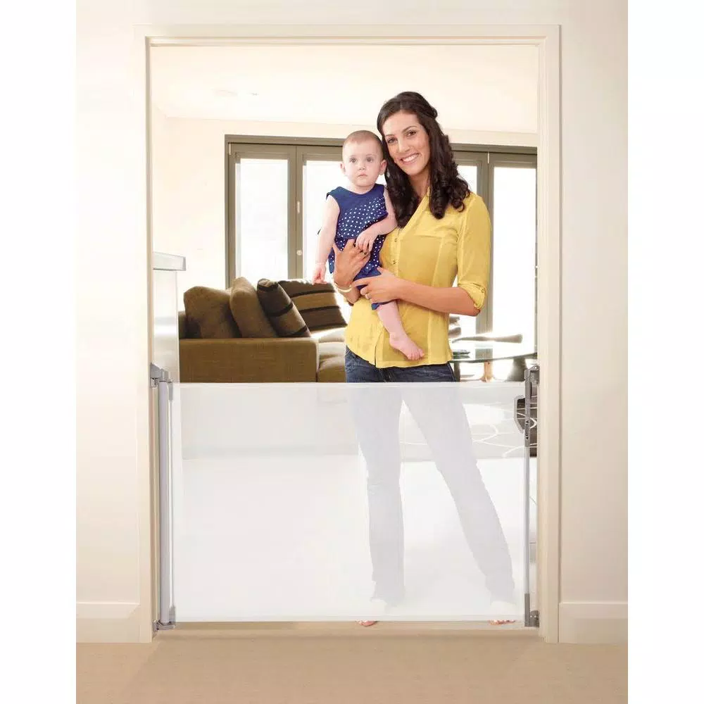 Dreambaby 55 in. White Retractable Indoor/Outdoor Safety Gate