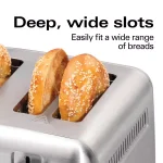 Hamilton Beach Professional 4-Slice Stainless Steel Wide Slot Toaster thumbnail 5