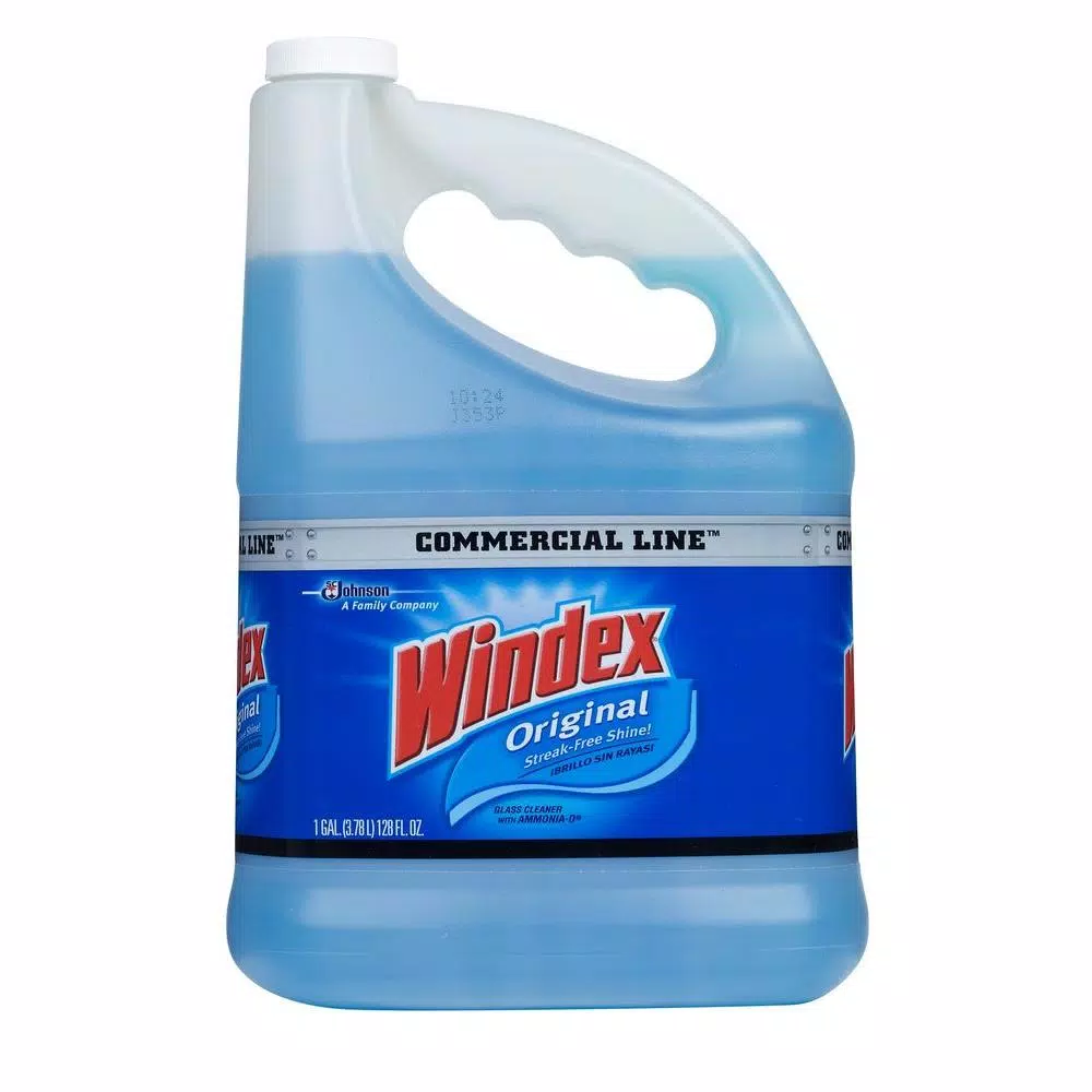 Windex Original Powerized Glass Cleaner Refill, 128 oz (4-Pack)