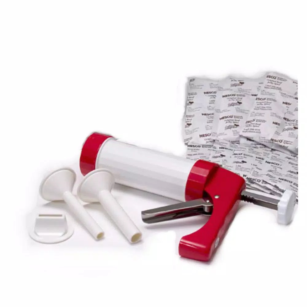 Nesco Jumbo Jerky Works Jerky Gun with Seasoning Kit