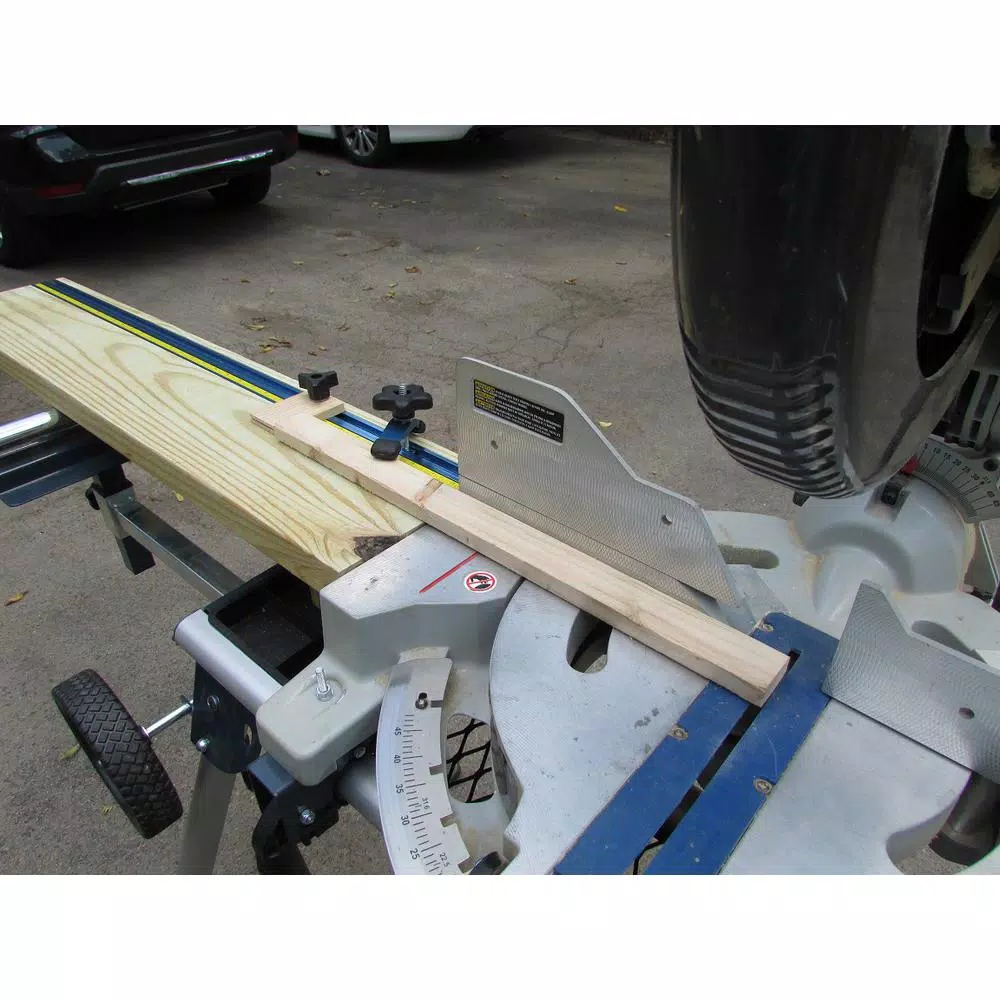POWERTEC 36 in. Double Top T-Track with Predrilled Mounting Holes, Anodized Aluminum