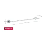 Delta Trinsic 24 in. Towel Bar in Chrome thumbnail 6