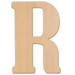Jeff McWilliams Designs 15 in. Oversized Unfinished Wood Letter (R) - Industrial Style Wall Decor thumbnail 1