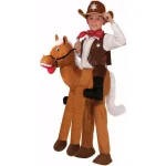 Unbranded Boys Ride-On Horse Halloween Costume - Animal Theme Kids Costume thumbnail 1