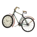 LITTON LANE 10 x 16 in. Vintage Rustic Iron Bicycle Frame Analog Clock thumbnail 5