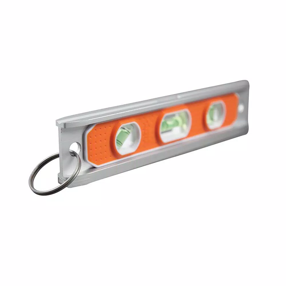 Klein Tools 9-in Magnetic Torpedo Level with Rare Earth Magnets and Tether Ring