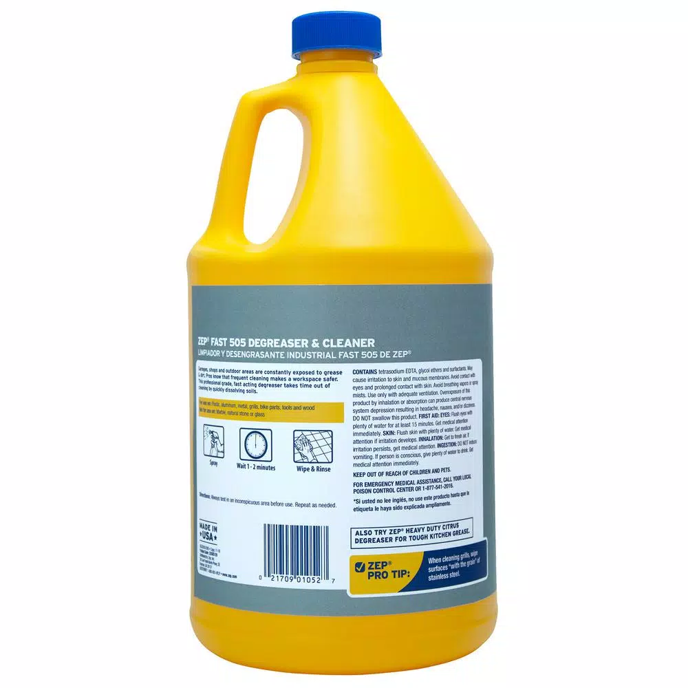 ZEP Fast 505 Industrial Cleaner and Degreaser, 1 Gallon (Case of 2)