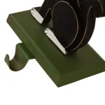 Glitzhome 7.76 in. Wooden Metal Cat Christmas Stocking Holder thumbnail 5