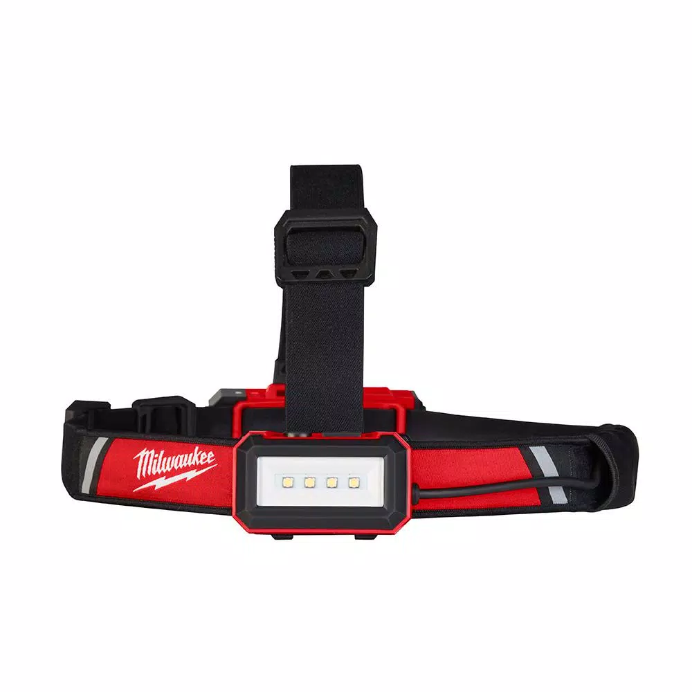 Milwaukee 600 Lumen Low-Profile LED USB Rechargeable Headlamp with 2 REDLITHIUM USB Batteries