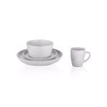 STONE LAIN 32-Piece Snow White Stoneware Dinnerware Set, Service for 8 thumbnail 3