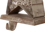 Glitzhome 7.5 in. Marquee LED Lighted Star Christmas Stocking Holder, Gold thumbnail 4
