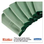 Wypall Microfiber Cleaning Cloths, Reusable & Absorbent, Green, 15.75 x 15.75 in, 24 Count thumbnail 3