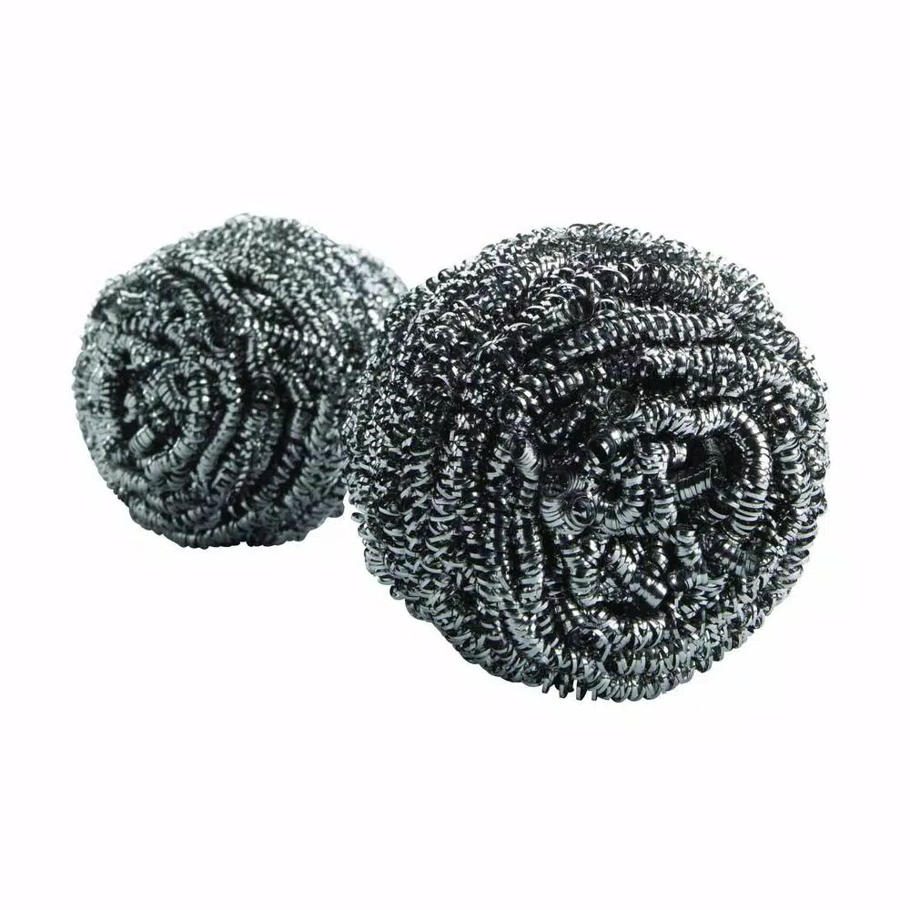 3M Scotch-Brite Stainless Steel Scouring Pads, 2 in. x 2 in., 16-Pack