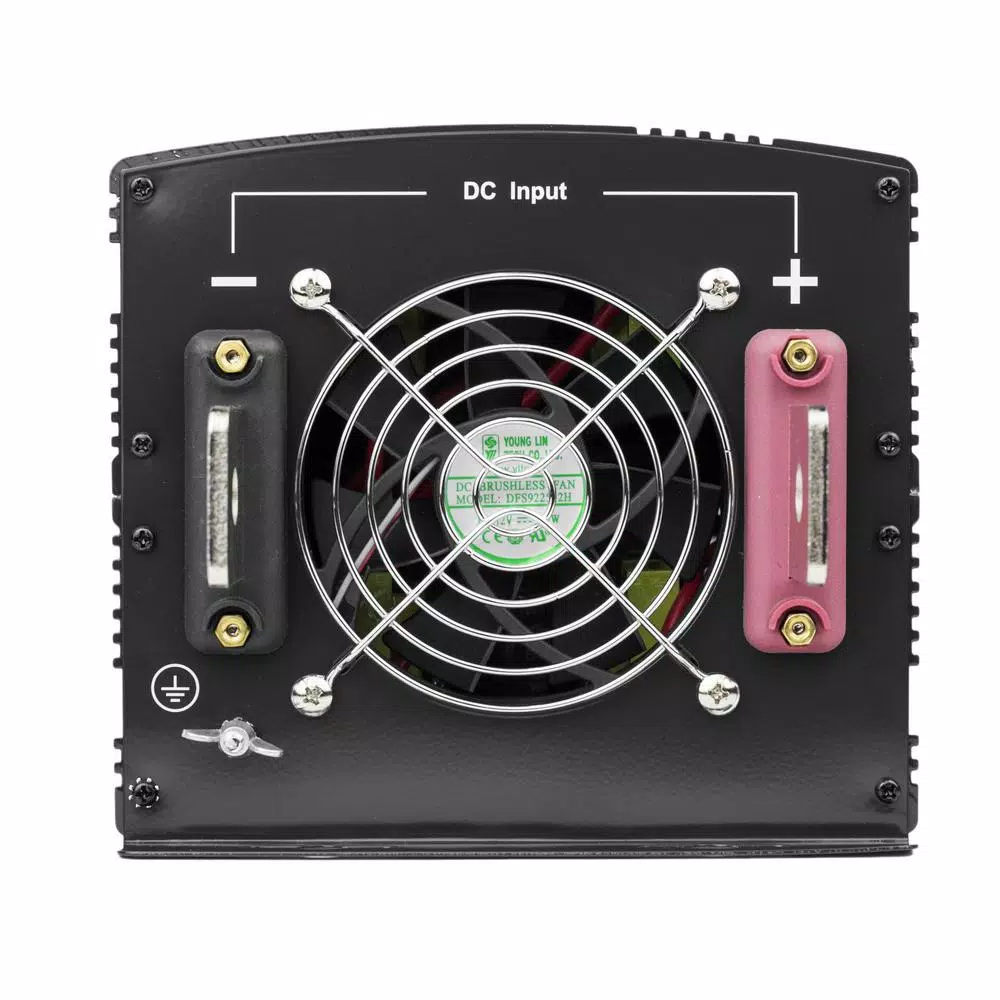 Wagan Tech Pro Line 3000W Power Inverter, 6000W Peak Surge, 12V DC to 115V AC